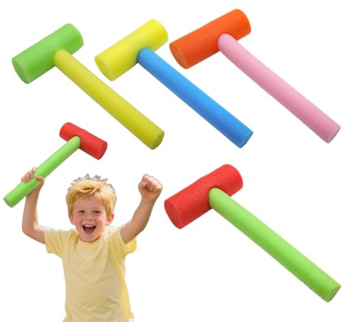 Ratpzou 4St Schaumhammer Spielzeug Gummihammer Party Spielzeugjungen Und Mädchen Leichte Aktivität Requisiten Party Hammer Spielzeugschwamm Kinderausrüstung