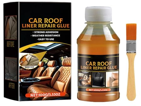 KOAHDE Auto Dachhimmel Kleber,Klebstoff für AutodachAuto Dachhimmel Reparatur Kleber,100G,1PC,für die Reparatur Von Autodächern und Autoinnenräumen