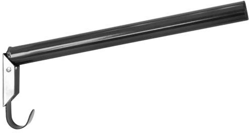 VOSS.farming Sattelhalter Spike Klappbar Schwarz Metall Runde Sattelstange mit Trensenhaken