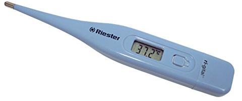 Riester 1850 - Termómetro digital (tamaño pequeño) pila de botón