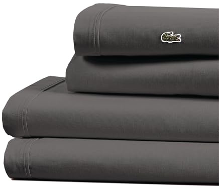 Lacoste Sheet Set, Dark Gray, Twin XL