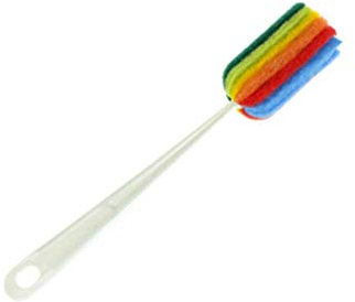 Rainbow Color Cup Brush Kitchen Cleaning Sponge Brush for Wine Glass Bottle Coffee Tea Glass Cleaner Household Dishwashing Brush Tool