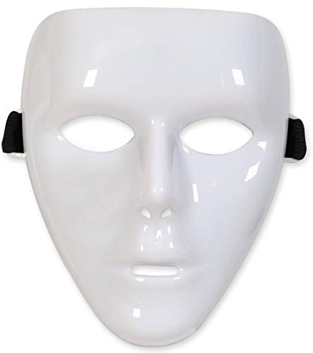 KarnevalsTeufel Gesichts-Maske einfarbig Phantom Einheitsgröße Kunststoff