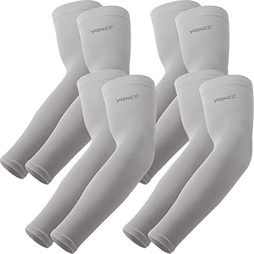 YQXCC 4 Pares Mangas del Brazo Protección UV - Cubierta de Tatuaje Mangas de Enfriamiento para Hombre Mujer Deportes Ciclismo Golf