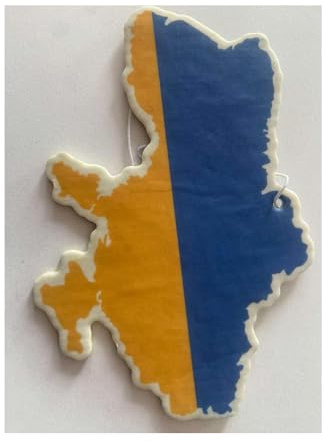 Fresh Duft Autoduft mit Ukrainischer Flagge - Duftbaum Auto & Lufterfrischer Auto, Car Air Freshener in verschiedenen Gerüchen im 3er Pack