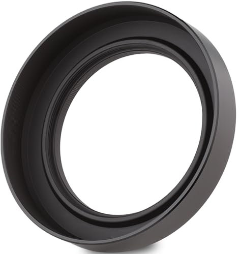 Haoge Pare-soleil en métal pour Nikon Z 40 mm f2, NIKKOR Z 28 mm f2.8, objectif Z28 mm f2.8 (SE), compatible avec filtres UV 52 mm et capuchon d'objectif 52 mm