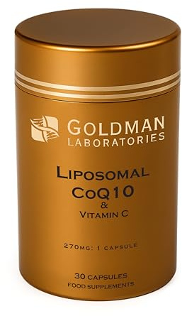 CoQ10 200mg Capsules with Vitamin C – Coenzyme Q10 Ubiquinone Supplement for Energy, Heart Health, Antioxidant Support, Fertility & Healthy Ageing – Vegan, 60 Capsules, Liposomal