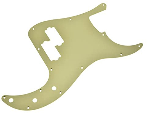Dopro 13 Löcher mattes Aluminium Präzision P Bass Pickguard Metall eloxiert P Bass Plektrum Guard Kratzplatte für USA/Mexiko Precision P Bass Matt Gold