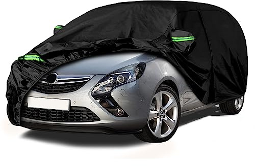 Wasserdicht Autoabdeckung für 1999-2014 Opel Zafira A/B/OPC Wagon/Tourer | Auto Abdeckplane Vollgarage Autoplane Outdoor Abdeckung Auto Garage für Regen Sonne Staub Schnee Schutz
