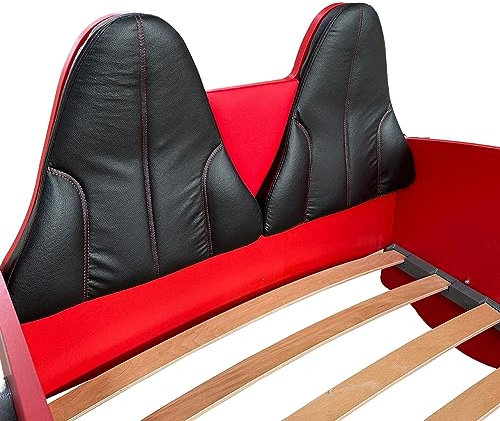 Sportsitze für Autobett Rio Premium Schwarz Rot