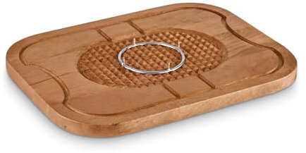 Tower, T847046 - Tabla de cortar de madera con pinchos para carne, adecuada para preparar y servir alimentos, madera de mango