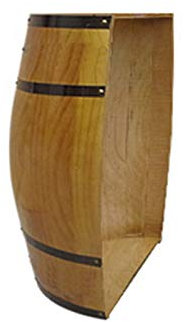 Barile di vino in rovere con coperchio e fondo a botte, decorazione da parete decorata – ideale per cantine, bar, matrimoni e fotografie, barile di birra in legno massiccio