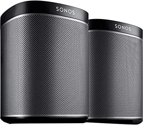 Sonos Play:1 Wi-Fi Speaker - Black, 2-Pack (Renewed)