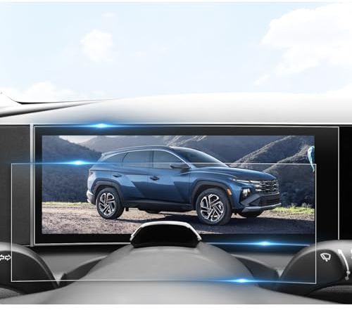 BIBIBO Pellicola Protettiva Tucson NX4 2025 Premium Digital Cockpit, 12,3 Compatibile con Hyundai Tucson NX4 2025, 2 Pezzi