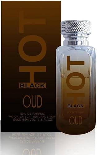 HOT Black Oud Perfume for Men | 100ML EDP with Apple, Citruses, Cinnamon, Saffron, Agarwood, and Sandalwood – Luxurious Parfum Men | Long Lasting Mens Fragrances | Gifts for Men