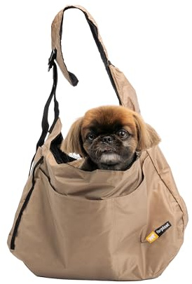 Ferplast Hundetasche Safari, Tansportbox Katze, Hundebox, Verstellbarer Schultergurt, Sicherheitsgurt, waschbar, max. 5 kg, 47 x 17 x H 28 cm