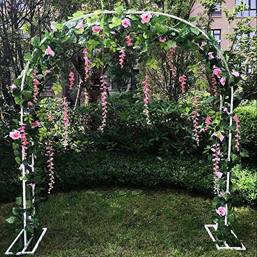 Arco de jardín metálico para Bodas y Eventos, cenador Exterior para Rosales trepadores, pérgola enrejada para Jardines, Despedidas de Soltera, Fiestas en el jardín, decoración de Interior y