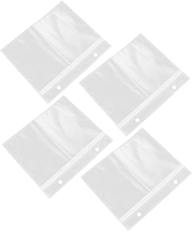 LOEFLIFA 20pcs Clear Photo Pockets Binder Album Pages Sleeves for Postcard Protective Scrapbook Reusable Transparent Sleeves for Organizing Photos Cards Tickets and Artwork