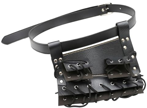 Nicear Cintura Portaspade Regolabile, Supporto Ad Anello, Cintura Per Katana, Tracolla Regolabile, Fondina Per Trasporto Katana Per Costumi Cosplay Anime (3 Spade)