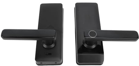 Hyuduo Intelligentes Biometrisches Türschloss, Elektronischer Schlüsselloser Zugang per Fingerabdruck mit NFC-App-Steuerung für das Heimbüro, 12–15 Monate Batterielebensdauer, 40–120 Mm Türstärke