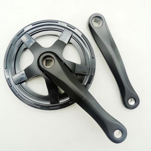 Violiica Pieghevole Per Bicicletta Guarnitura 170Mm Foro Quadrato Con 40T/44T/52T Corona Per Velocità Singola E Variabile Biciclette Nero Lega 6061