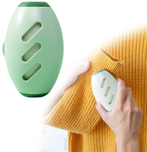 2 Stück Fusselrolle Wiederverwendbar, Waschbarer Tragbarer Fusselentferner, Lint Remover Tierhaarentferner Fusselrolle zur Entfernung für Tierhaare, Kleidung, Betten, Sofas, Teppiche (Grün)