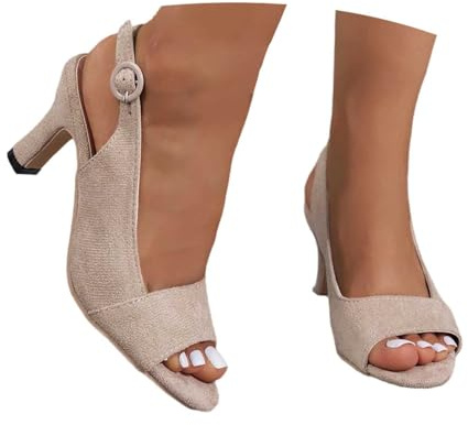 Zapatos de tacón mujer con tacón de boda sandalias de verano tacones altos sandalias de tacón elegantes zapatos altos zapatos festivos sandalias de cuña