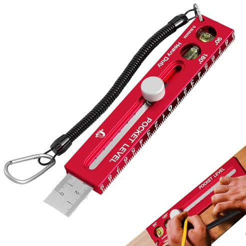Herramientas de medición para carpintería, calibre guía horizontal magnético, regla de carpintero con escala métrica e imperial, para cortar, marcar, medir carpintero, trazado de detalles, trabajo
