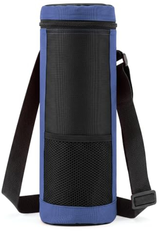 DirkFigge Wine Cooler Bag Insulated Bottle Bag Single Wine Bottle Cooler | Bag with Adjustable Shoulder Strap for Travel, Picnic, Beach Great Gift for Wine Lover