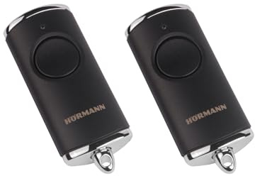 2x Hörmann HSE1 BS Schwarz Matt 1-Befehl Handsender BiSecur 868 MHz