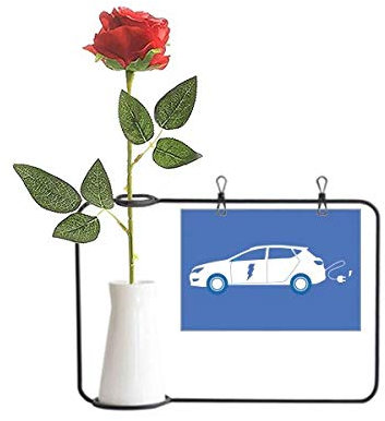 Beauty Gift Vehículos de energía enchufe proteger el medio ambiente rosa artificial flor colgante jarrones decoración botella
