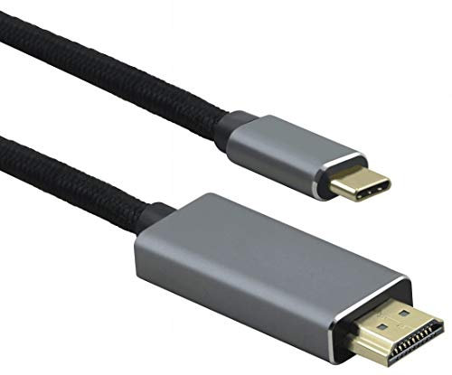 HELOS Cavo di collegamento, USB 3.1 Type-C™/HDMI St, Premium, 1,8 m, nero