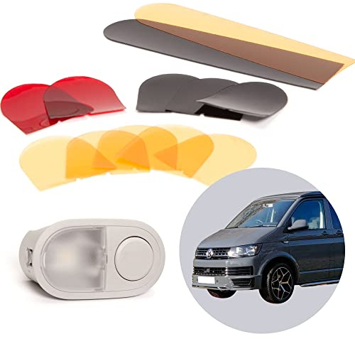 040 Parts Juego de filtros de color para iluminación interior LED compatible con VW T6 / T5 / T6.1 láminas de filtro intercambiables para luces VW en el interior del vehículo