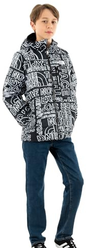 The North Face Giacca da Ragazzo Reversibile Perrito Logo Nera Taglia XXL Codice 82DA-OVX