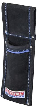 Faithfull Black Suede Leather Scaffold Level Holder for Tool Belt