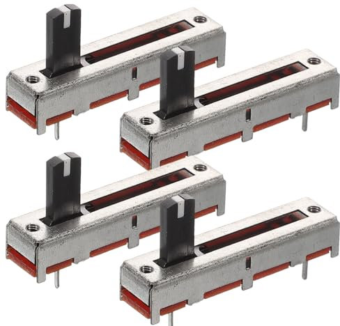 iplusmile 4stücke Linear Schiebepotentiometer Für Mixer Stereo Lautstärkeregelung Für Audioanwendungen Einfache Installation Langlebig Und Wartungsarm