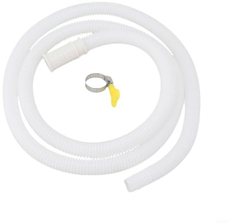 Vilgftyiet 1.5 Meters Air Conditioner Drain Hose, AC Drain Hose Fittings Household Telescopic Flexible Water Hose with Clamp For Air Conditioner & Washing Machine(1.5 meters)