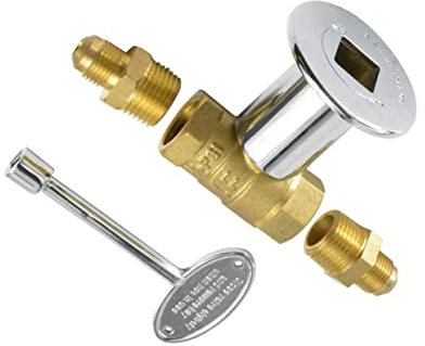 Veemoon 2pcs Npt to Flare Solid Gas Connector Adapter Copper Conversion Fitting for Threaded Gas Brazier Air Hose Connector