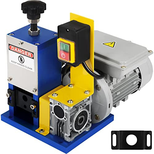 Pelacables eléctrico Pelacables portátil Pelacables 1,5-25mm 180W for reciclaje de chatarra de cobre para profesionales y aficionados al bricolaje(Dark Blue)