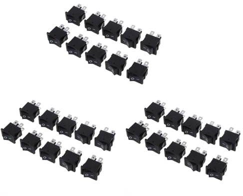 Agwuoetr 30 X DPST Interrupteur Bipolaire Unidirectionnel A Bascule 10A/125V 6A/250V AC