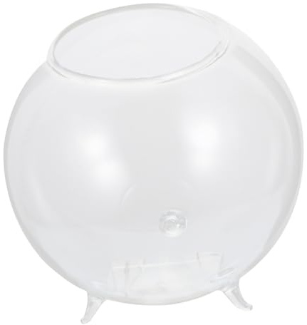 Transparente Glasvase für Blumenarrangements, Runde Form | Hydroponische Ausführung, für Tischdekoration im Wohnraum, Modernes, Elegantes Design
