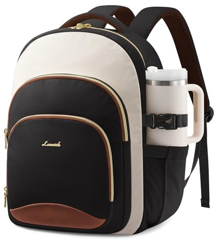 LOVEVOOK Laptop Rucksack Damen 15,6 Zoll Schulrucksack Schultasche Teenager | Wasserdicht, Laptopfach, Elegant Backpack Arbeitsrucksack Tagesrucksäcke Daypack Reiserucksack für Uni Schule Business