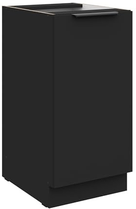 Kuechen-preisbombe Küchen Unterschrank 40 cm Siena Schwarz Küche Küchenzeile Küchenblock