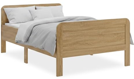 Homestyle4u Komfortbett Seniorenbett 120x200 Natur Holz