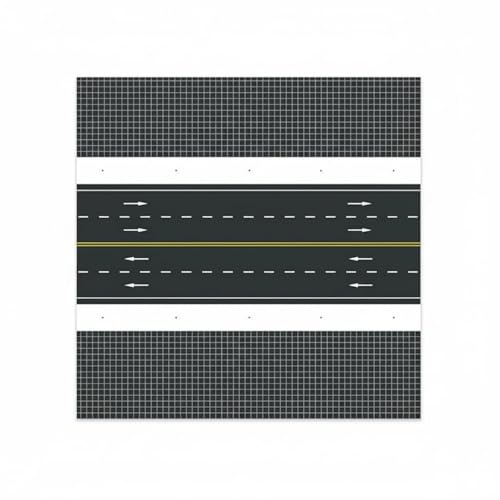 Generic Traffic Base Sticker Pannello Stradale Città Modello PVC Spessore 5mm Stampa Precisa Configurazione Flessibile Adatta per Modellismo Progetti Scolastici Esposizione, Modello 2