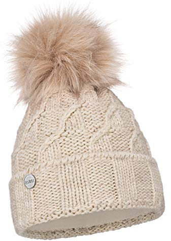 ELIMELI Damen Winter Mütze warme Strickmütze Wintermütze mit Bommel Slouch Strick Beanie Damen Bommelmütze für Winter Hergestellt in EU Farbenauswahl 17528