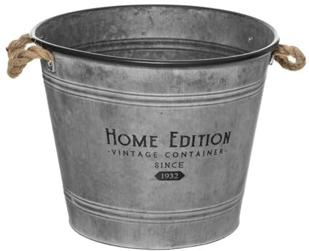 Atmosphera - Pot - métal - Gris - D37-5 cm