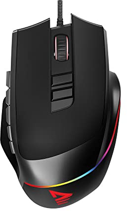 SAVIO Gaming Mouse with Cable RGB Valiant - Gaming Mouse - PC Mouse for Gamers - Mouse Gaming - Gaming Mice for PC - Computer Mouse with Pixart PMW 3327 Sensor
