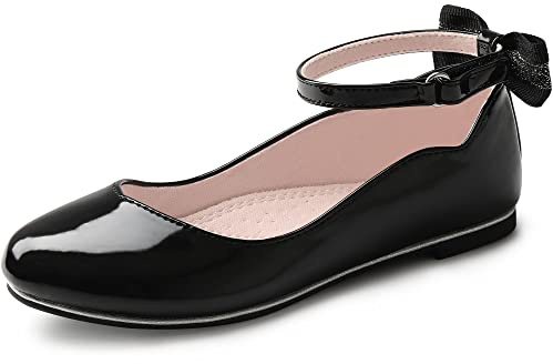FUPPIA Girls Mary Jane Shoes Princess Ballerina Dress Uniform Shoes for Little Big Kids