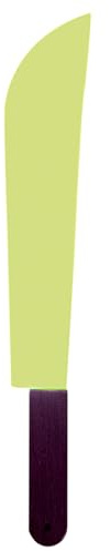 WIDMANN 24182 - Unisex Glow In The Dark Machete, Costume Accessory, Halloween, Carnival, Horror, Psycho, 52 Cm